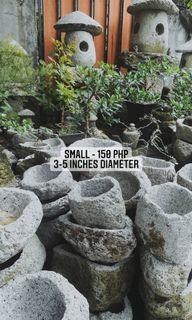 PUMICE STONE POTS CRAFTED BY HAND