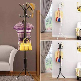 Random Color Iron Coat Rack Shelf Handbag Hat Hanger Scarf Holder Stand Clothes Hanging Display Multiple Hook Bedroom tree Drying