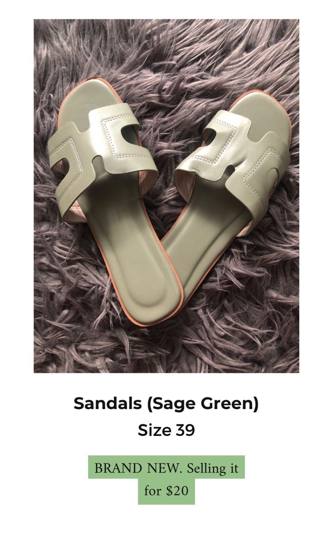 sage green sandals