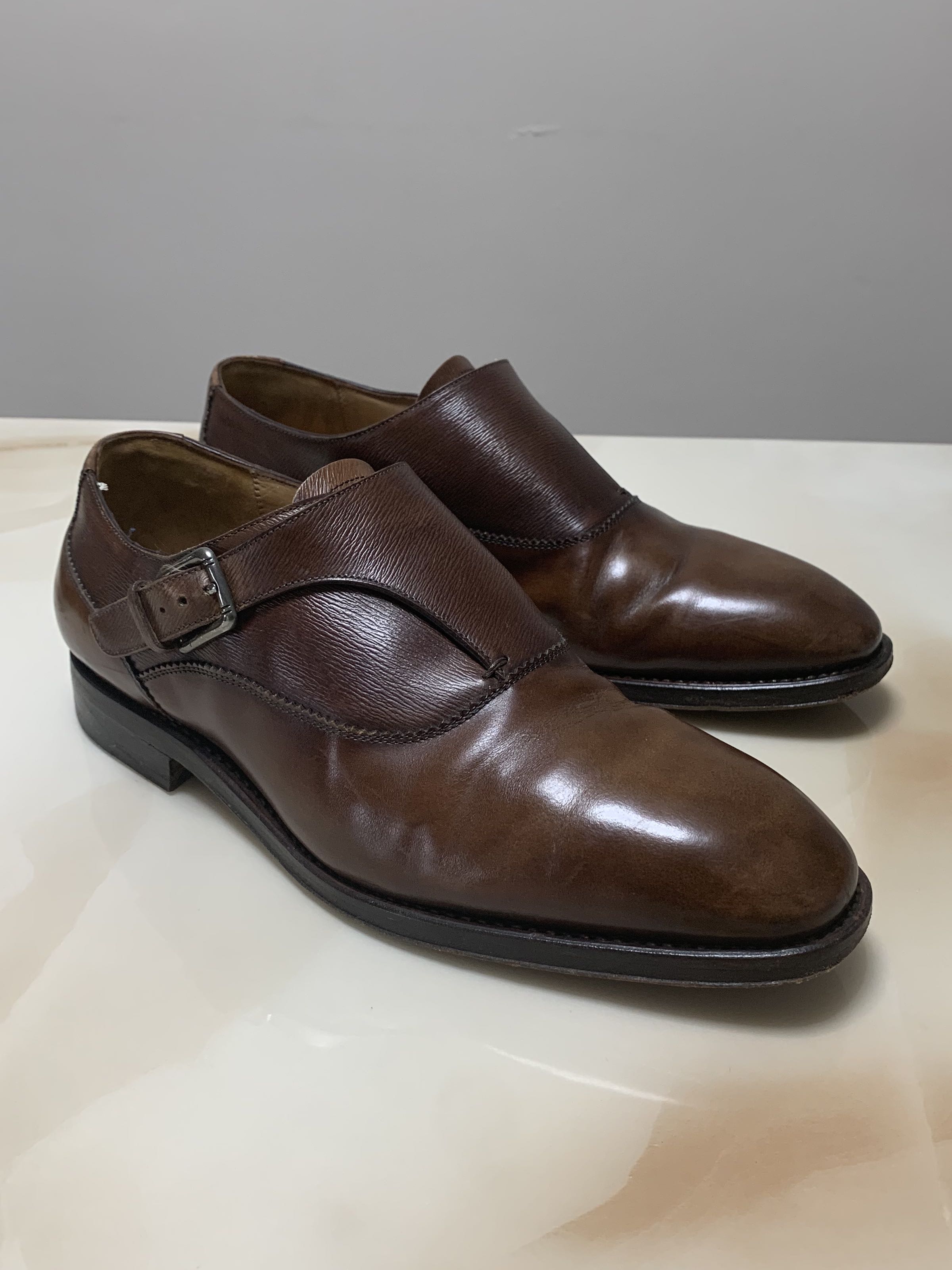 Salvatore Ferragamo TRAMEZZA Celso Single Monk Strap Men s