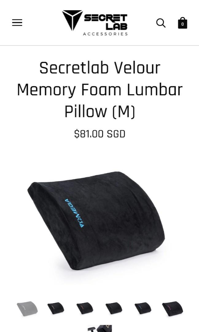 Secretlab Memory Foam Lumbar Pillow Furniture Home Living
