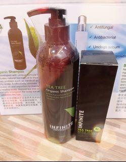 ❤Set of Tea Tree Organic Shampoo & Scalp  Essence
