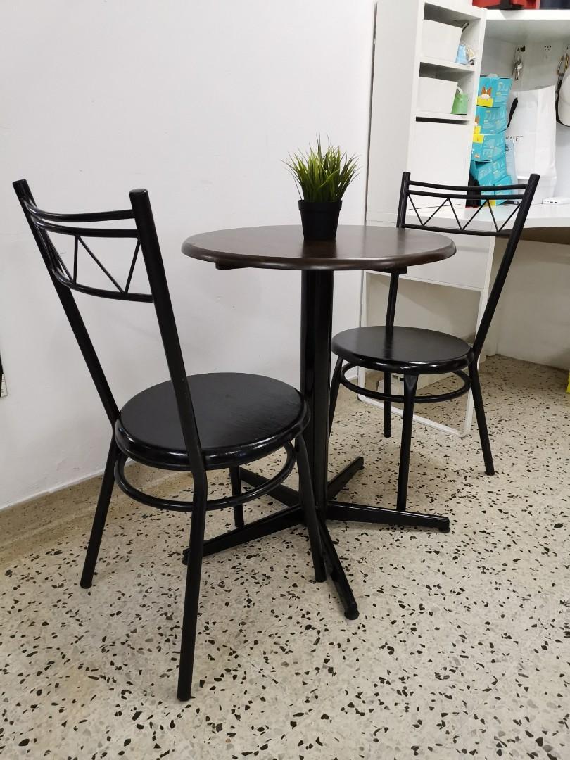 Small Dining Table With 2 Chair Home Furniture Furniture On Carousell