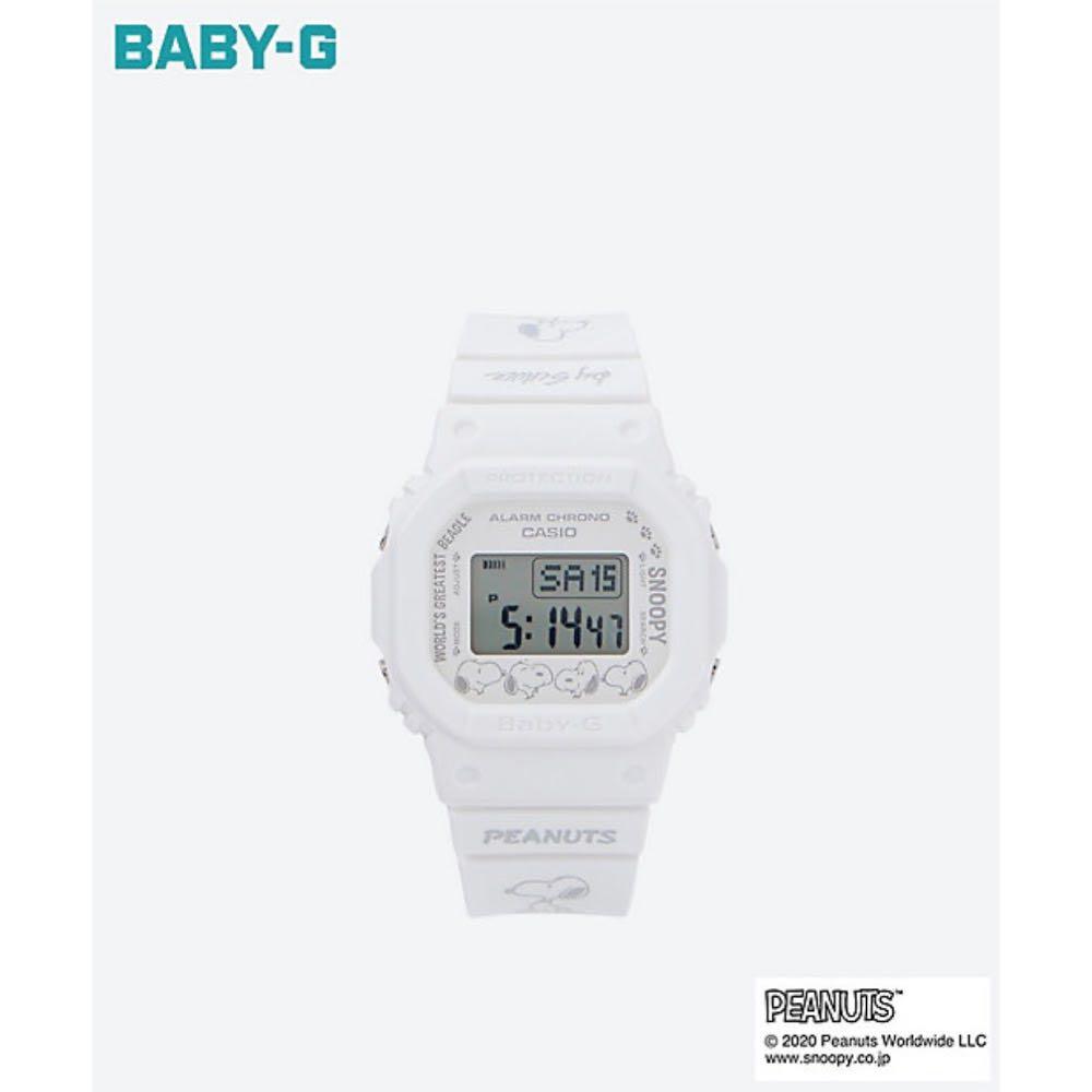 SNOOPY in Ginza CASIO BABY-G PEANUTS 70週年紀念版手錶, 預購- Carousell