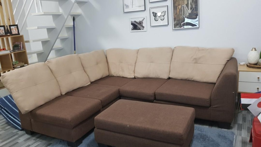 Uratex sofa l shape top
