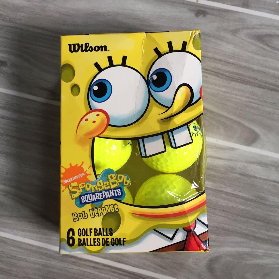 Spongebob Golf Balls (Wilson), Hobbies & Toys, Toys & Games on Carousell