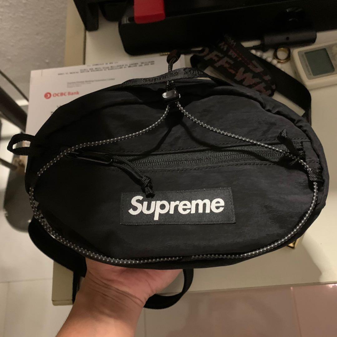 supreme belt bag black