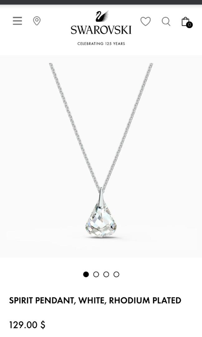 Swarovski spirit pendant new arrivals white rhodium plated