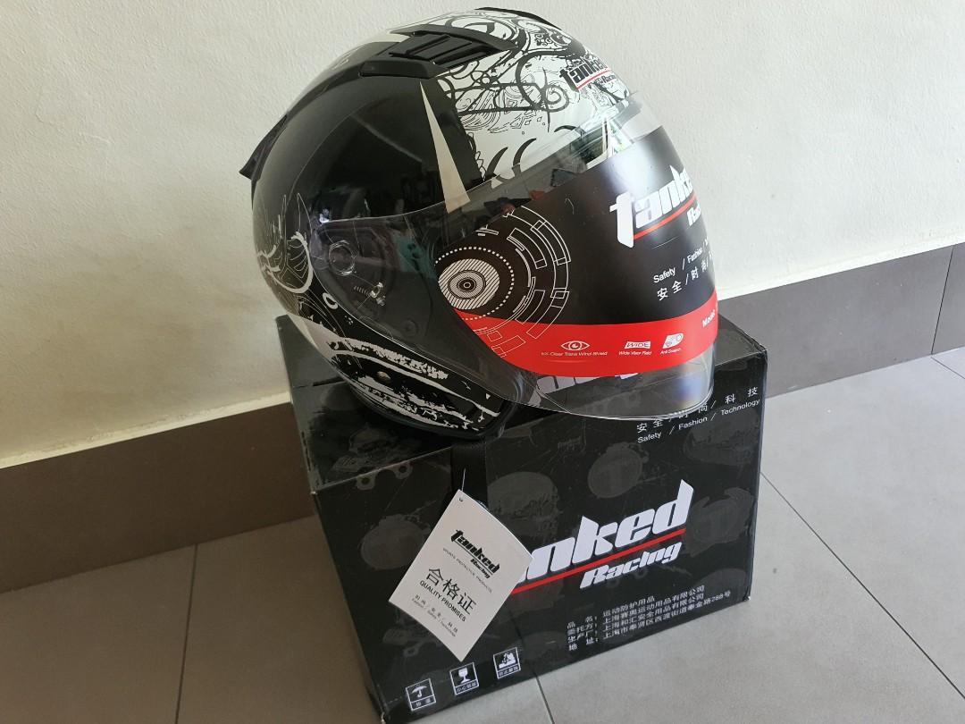 Tanked Racing Helmet Motorcycles Motorcycle Apparel on Carousell