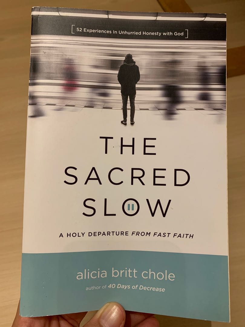 The Sacred Slow Alicia Britt Chole Books Stationery Non Fiction On Carousell