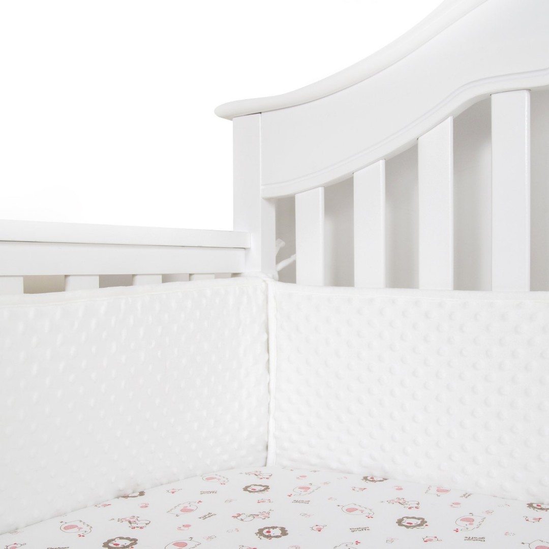 Minky deals crib bumper