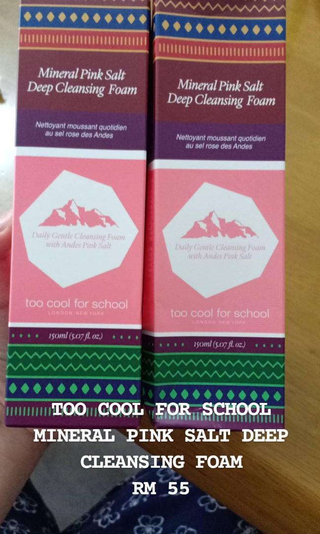 mineral pink salt deep cleansing foam