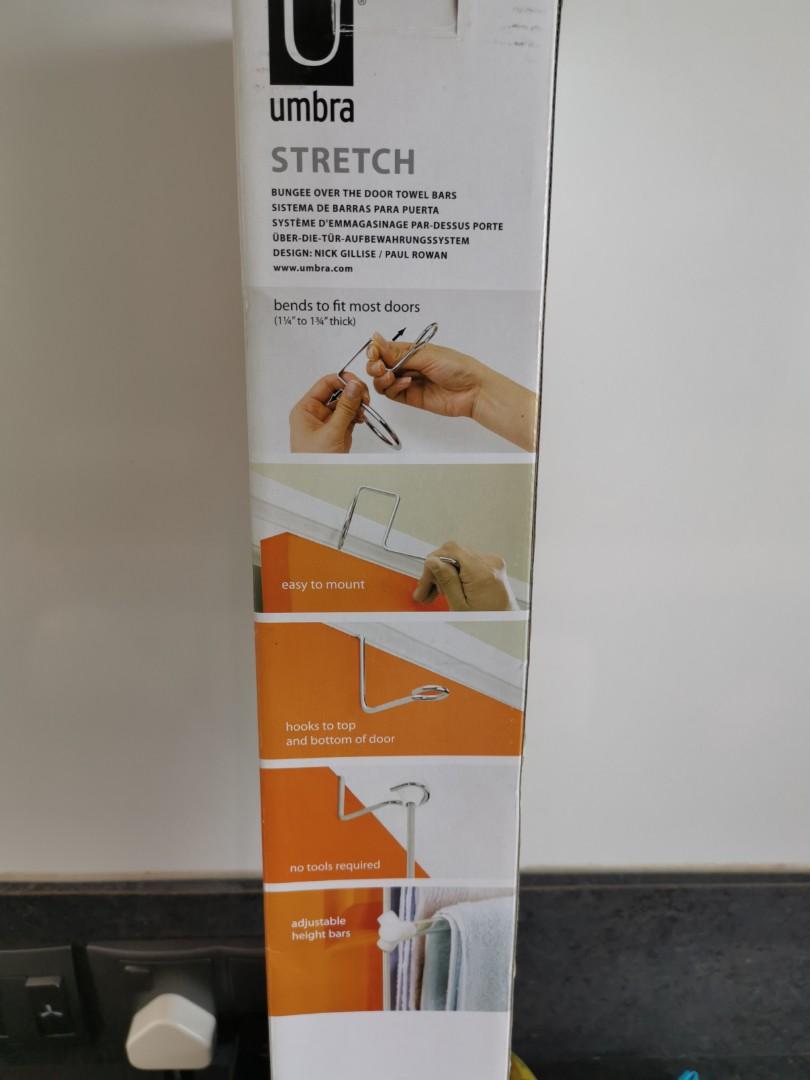 Umbra stretch bungee over the door towel bars Furniture Home Living Furniture Other Home Furniture on Carousell