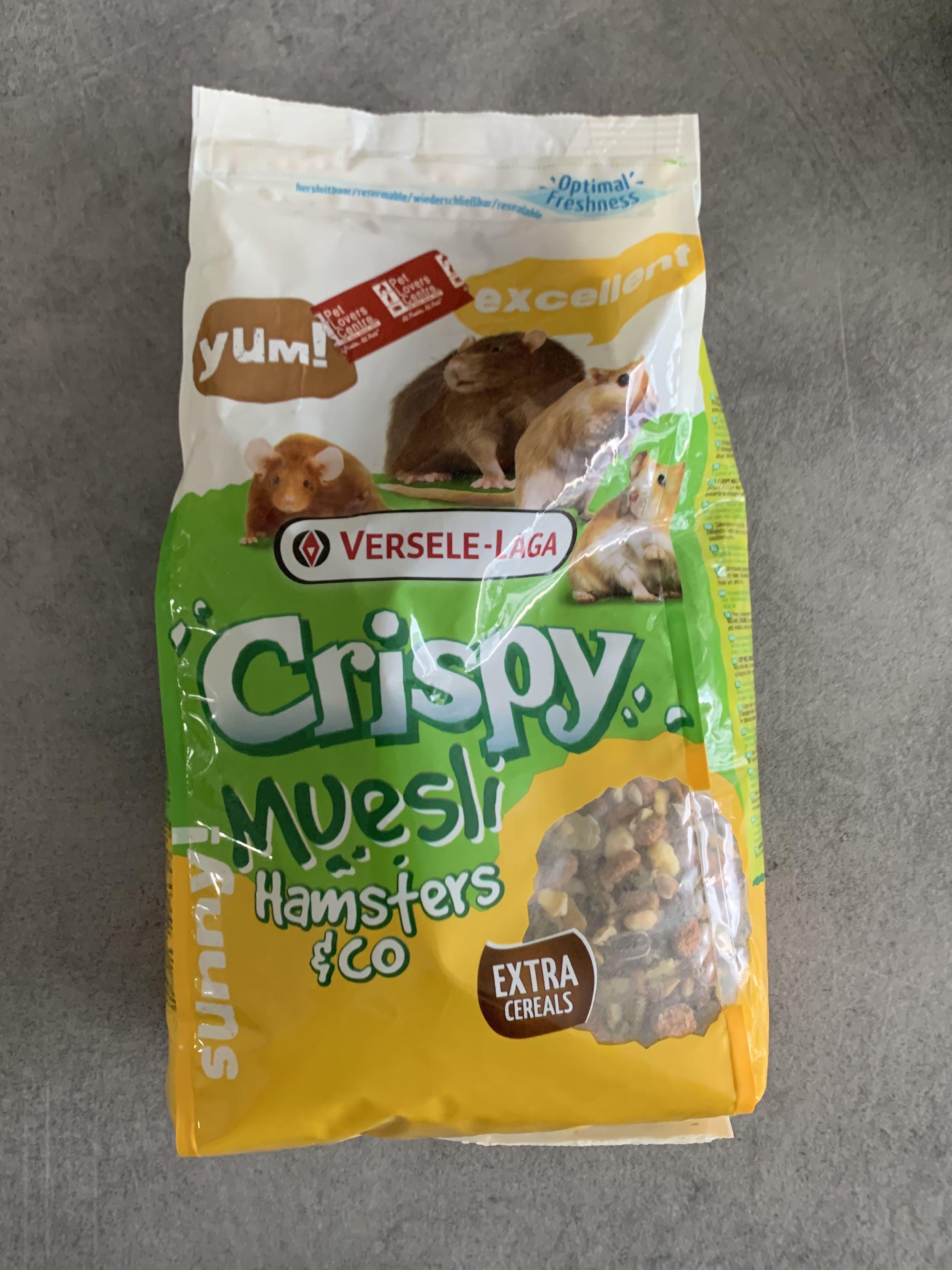 Versele Laga Crispy Muesli Hamster 400g, Pet Supplies, Pet Food on Carousell