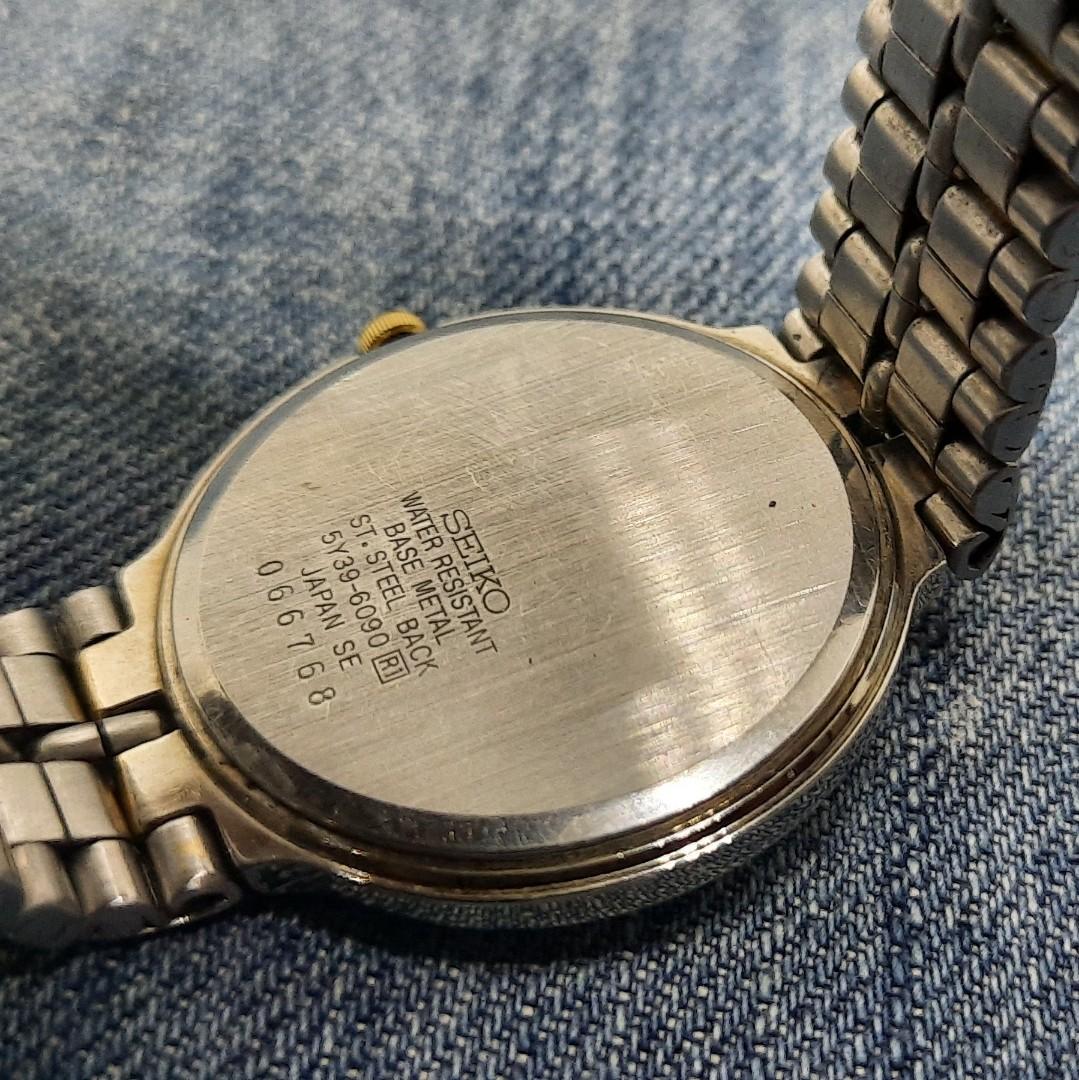 Vintage 1990 Seiko Quartz 5Y39-6090 Wristwatch, Women's Fashion, Watches &  Accessories, Watches on Carousell