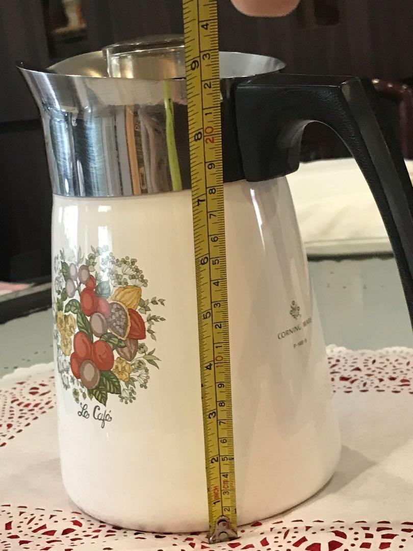 Vintage Corning ware Coffee Pot Spice of Life, Furniture & Home Living