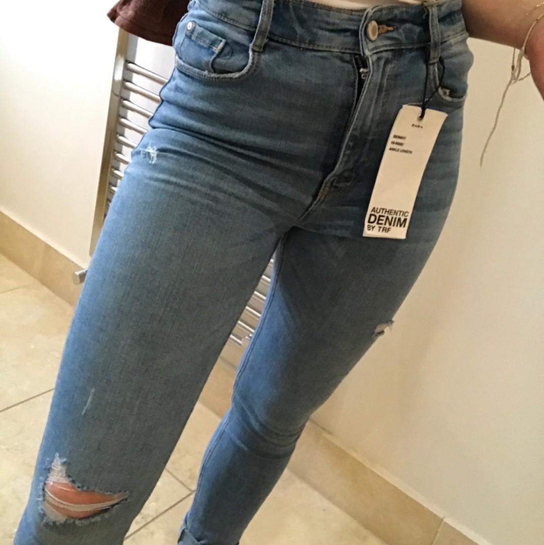 Zara Hi-Rise Skinny Ankle Length, Women 