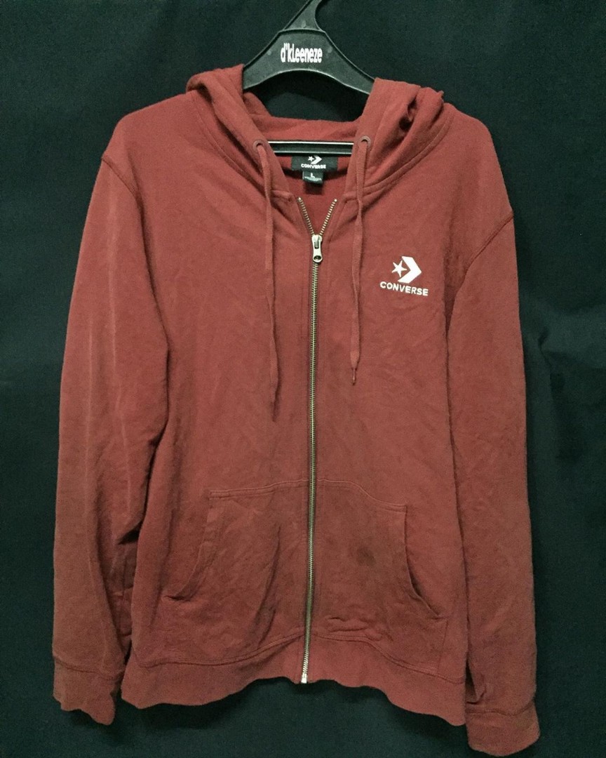 Maroon converse hoodie discount