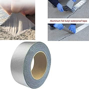 5cmx5m Super Waterproof Tape Butyl Rubber Aluminum Foil Tape For Roof Pipe Wall Floor Repair Self Adhesive 防水止漏胶带 Home Furniture Others On Carousell