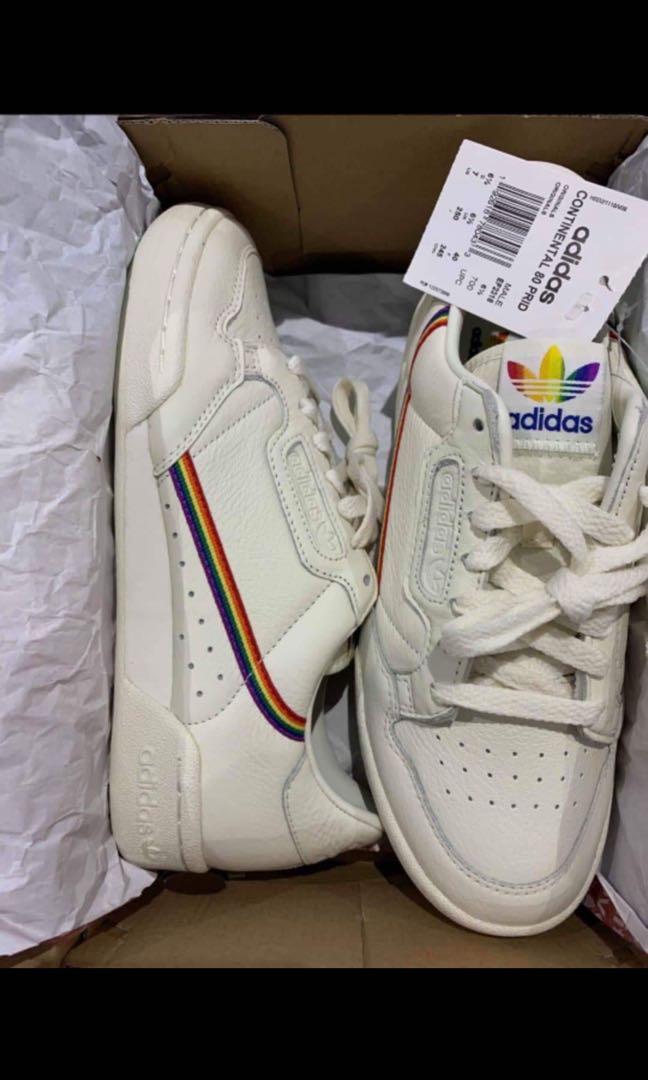 Adidas Continental 80 Pride, Men's Fashion, Footwear, Sneakers on Carousell