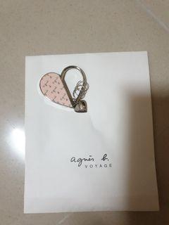 Agnes B Key chain
