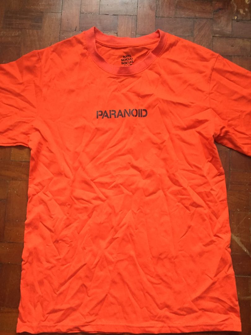 anti social club orange shirt