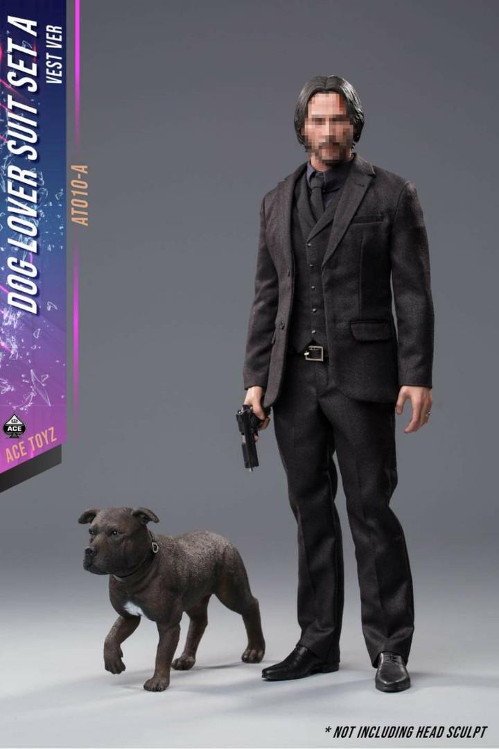 john wick action figure with dog