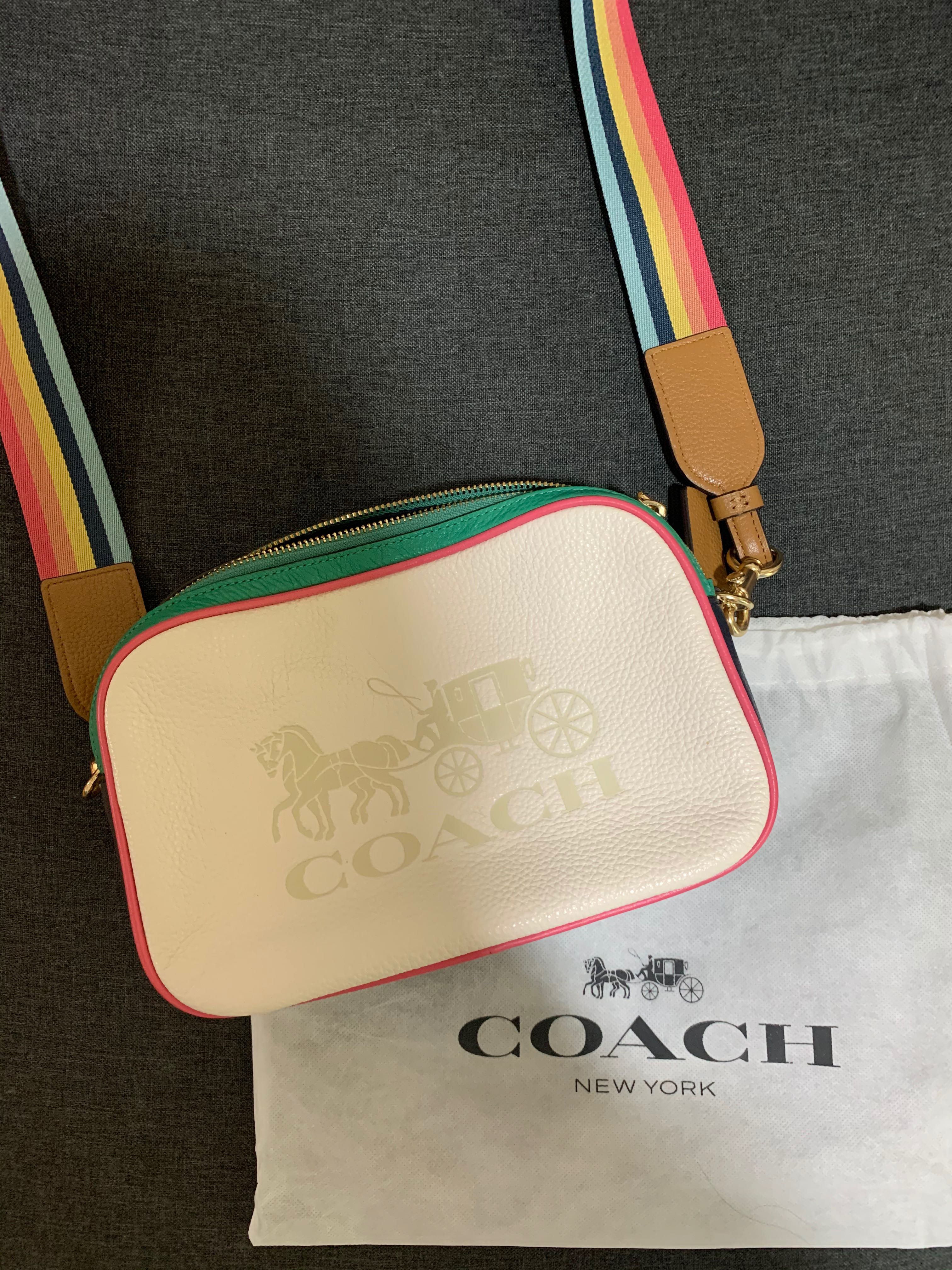 coach rainbow sling bag