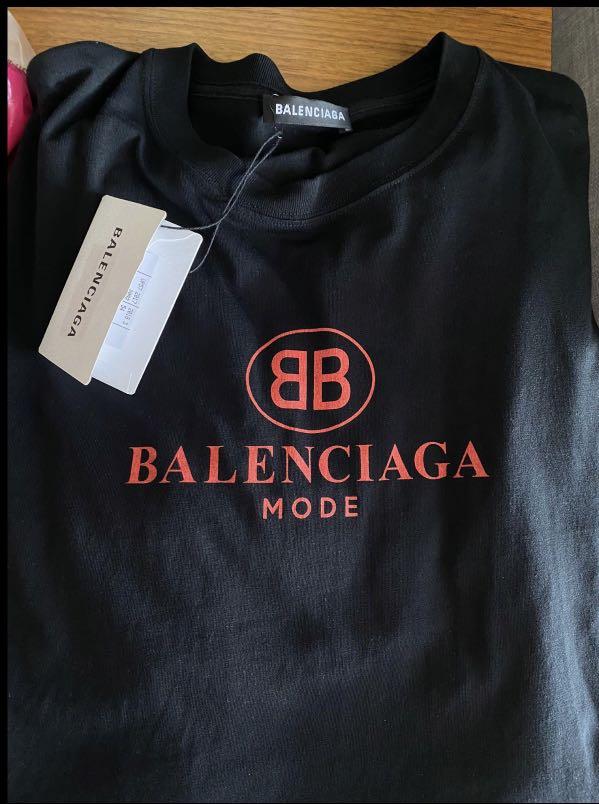 Balenciaga Bb Mode Tee, Men'S Fashion, Tops & Sets, Tshirts & Polo Shirts  On Carousell