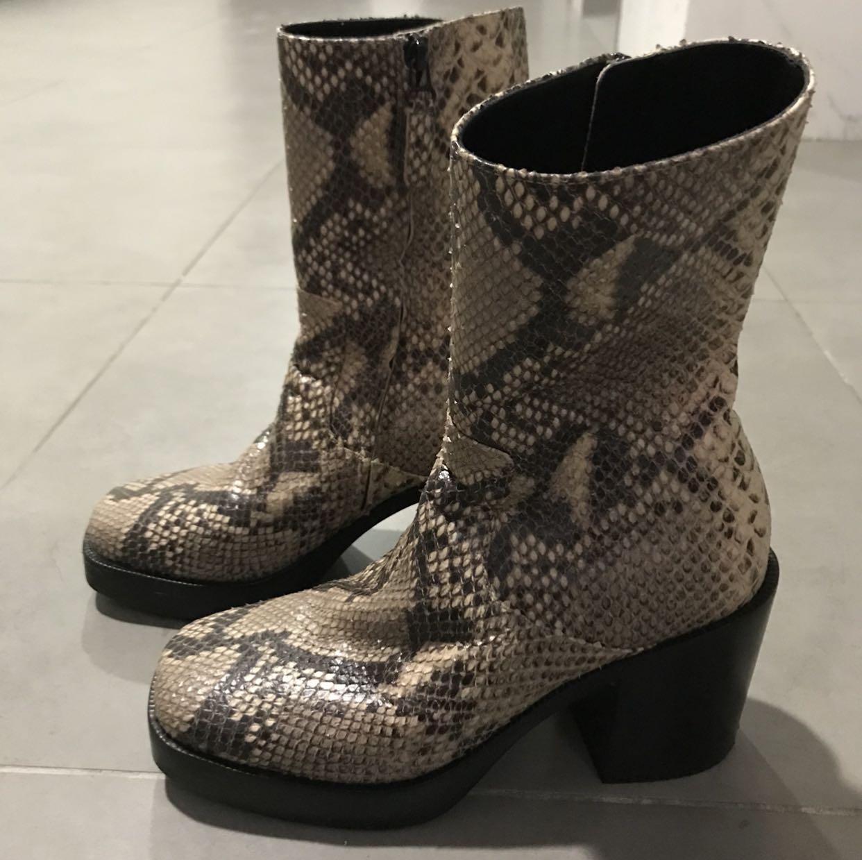 Balenciaga boots with the python strap new arrivals