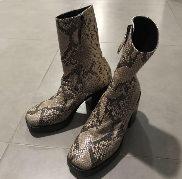 Balenciaga boots with the python sale strap