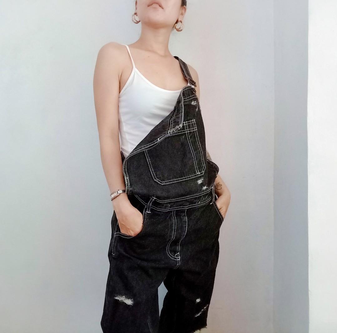 BDG URBAN OUTFITTERS DECONSTRUCTED MEN S OVERALLS DUNGAREES Men s Fashion Bottoms Trousers on Carousell
