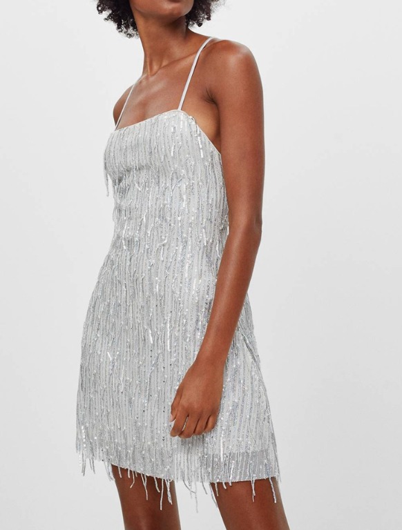Bershka glitter dress outlet