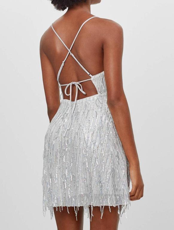 Bershka 2025 fringe dress