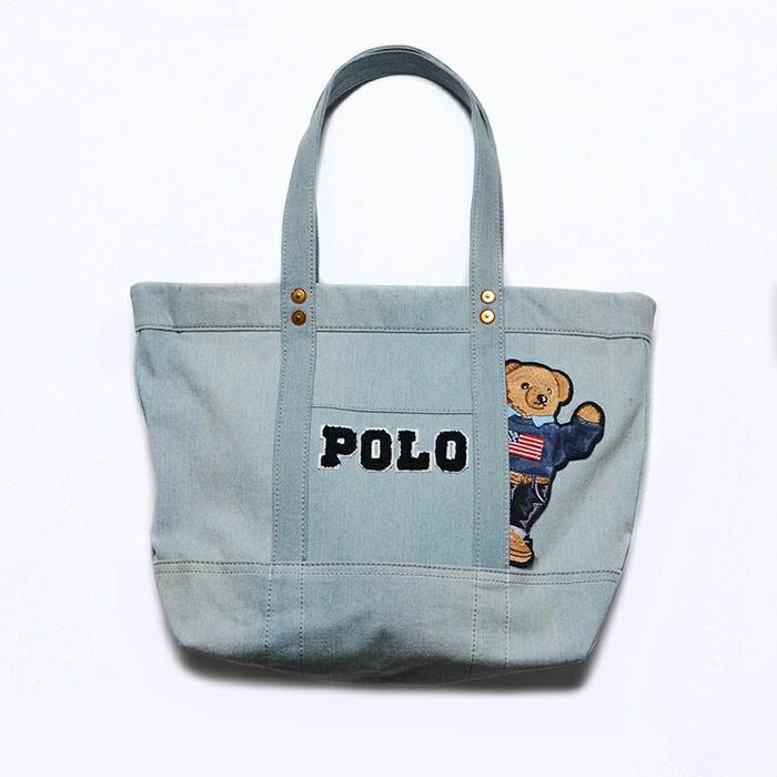 BN Polo Ralph Lauren Canvas polo bear tote bag, Luxury, Bags 
