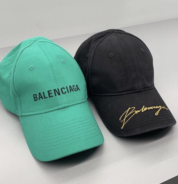 Balenciaga green hat best sale