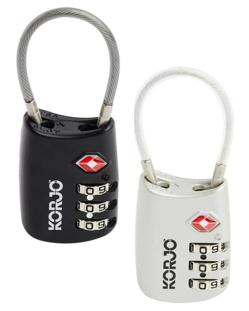 3 dial tsa lock & cable