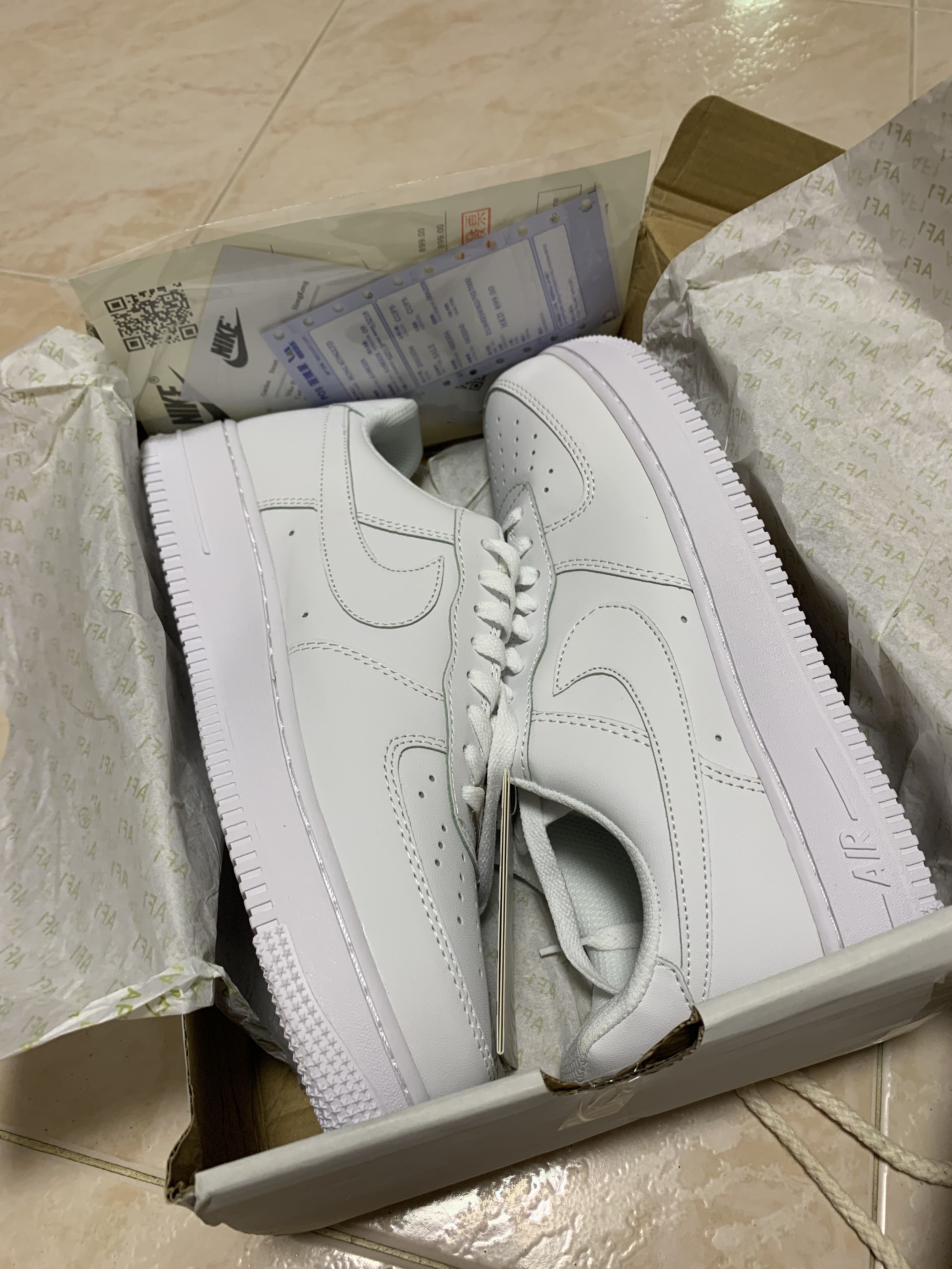 Brand new Size 43 \u0026 38 Nike Air Force 1, Men's Fashion, Footwear, Sneakers  on Carousell