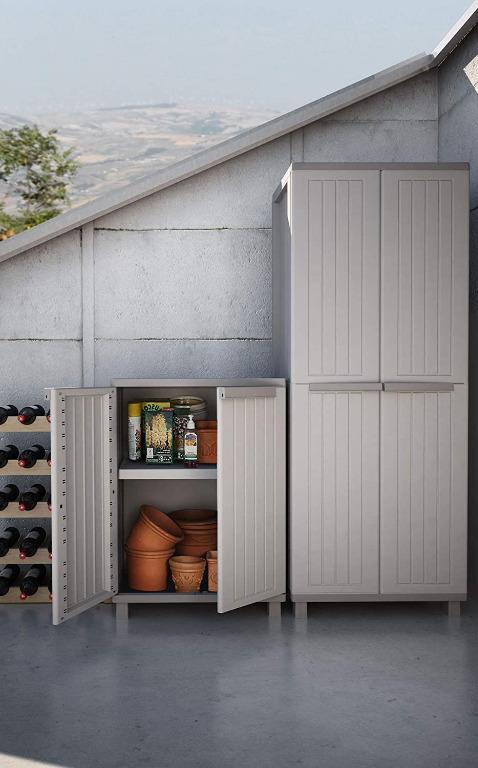 Chk Terry J Wood Outdoor Indoor Patio Garden Balcony Bunker Shelter Equipment Storage Cabinet Cupboard Two Door Storage Cabi Furniture Home Decor Others On Carousell