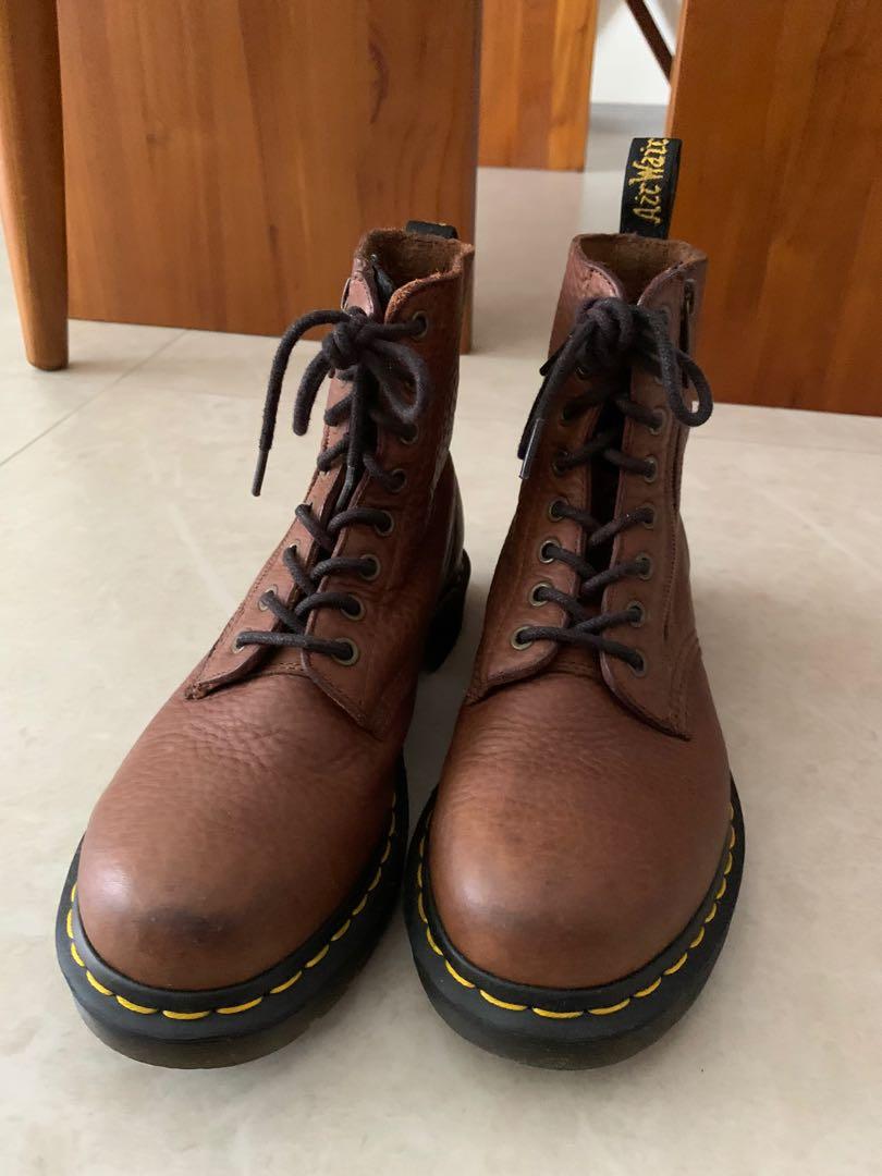 Dr martens brown leather boots women UK 