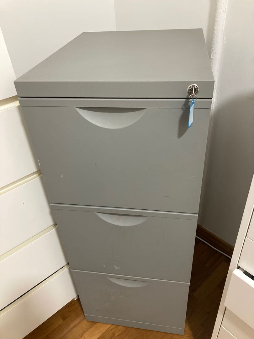 Filing Cabinet With Lock For Sale Furniture Shelves Drawers On Carousell