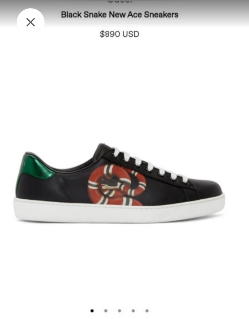gucci ace sneakers snake