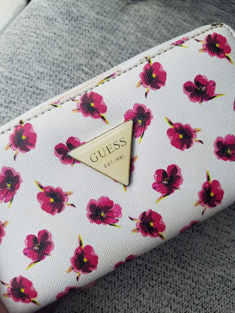 guess floral purse