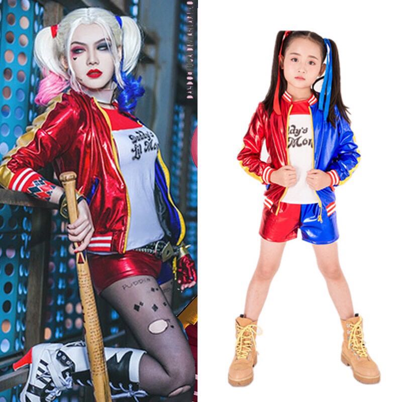 萬聖節兒童版小丑女 Harley Quinn哈莉奎茵 Cosplay動漫套裝 兒童 孕婦用品 嬰兒及小童流行時尚 Carousell