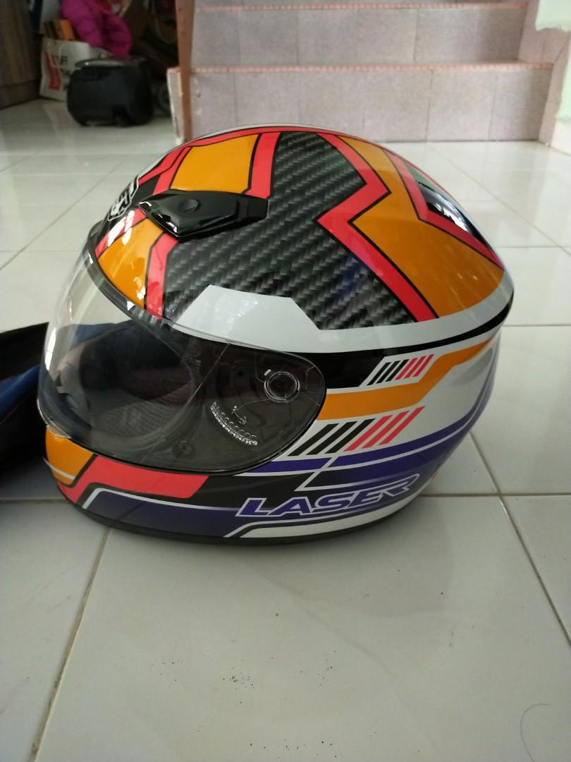 Harga helmet store laser