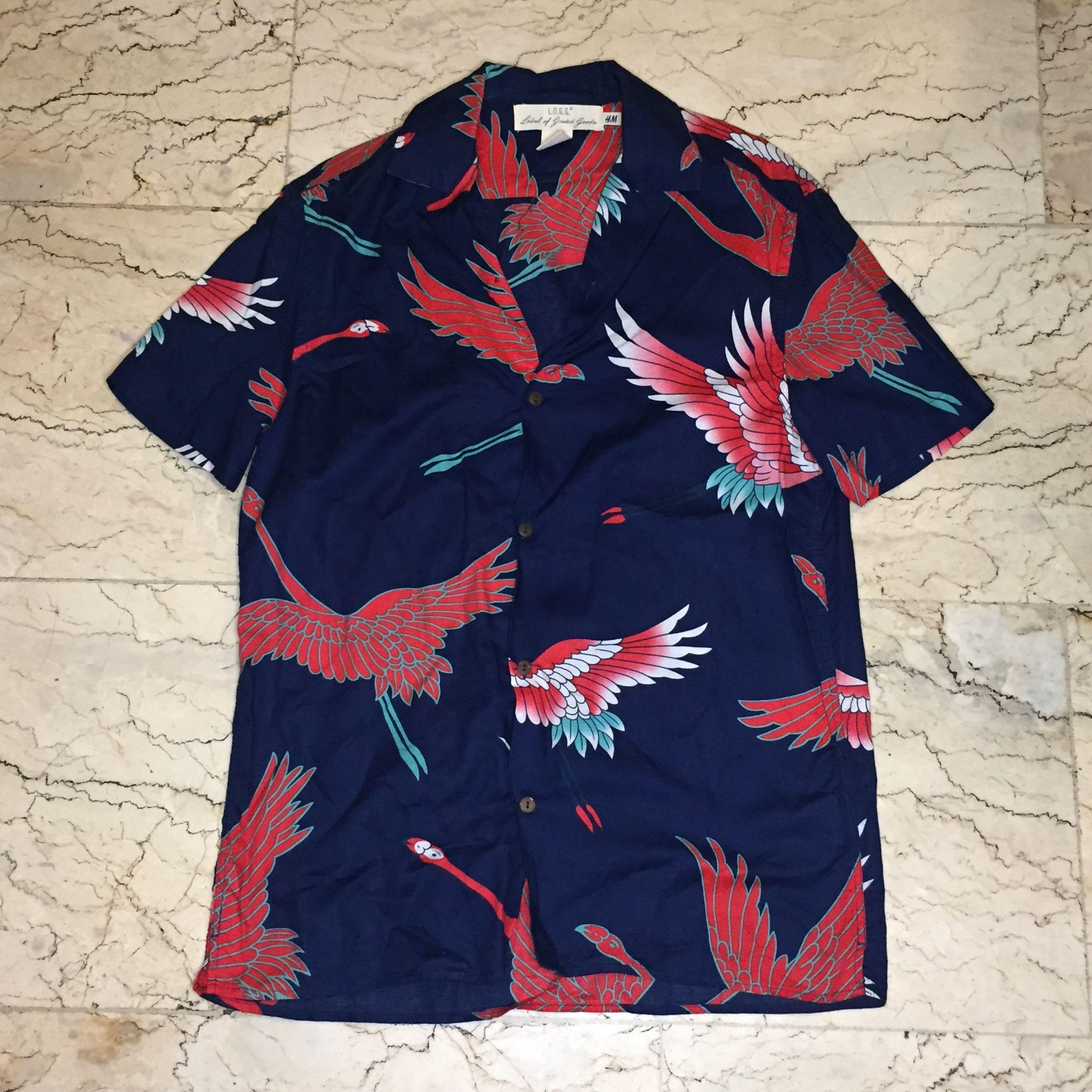 H M Trendy Men S Oversized Style Polo Top W Japanese Art Swan Bird Detailing Men S Fashion Clothes Tops On Carousell Versace t shirt versace logo versace men supreme lv t games track suit men mens suits menswear how to wear. h m trendy men s oversized style polo top w japanese art swan bird detailing