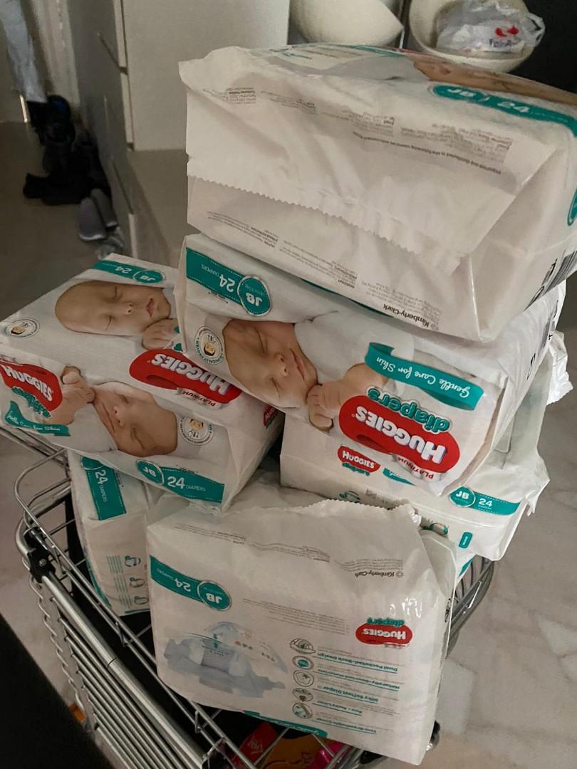 Huggies JB just born diapers (2packs), Babies & Kids, Bathing