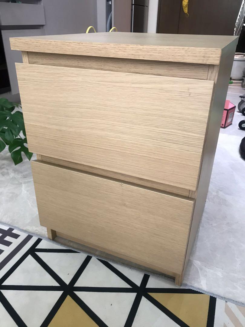 Ikea Malm Bedside Table Furniture Tables Chairs On Carousell