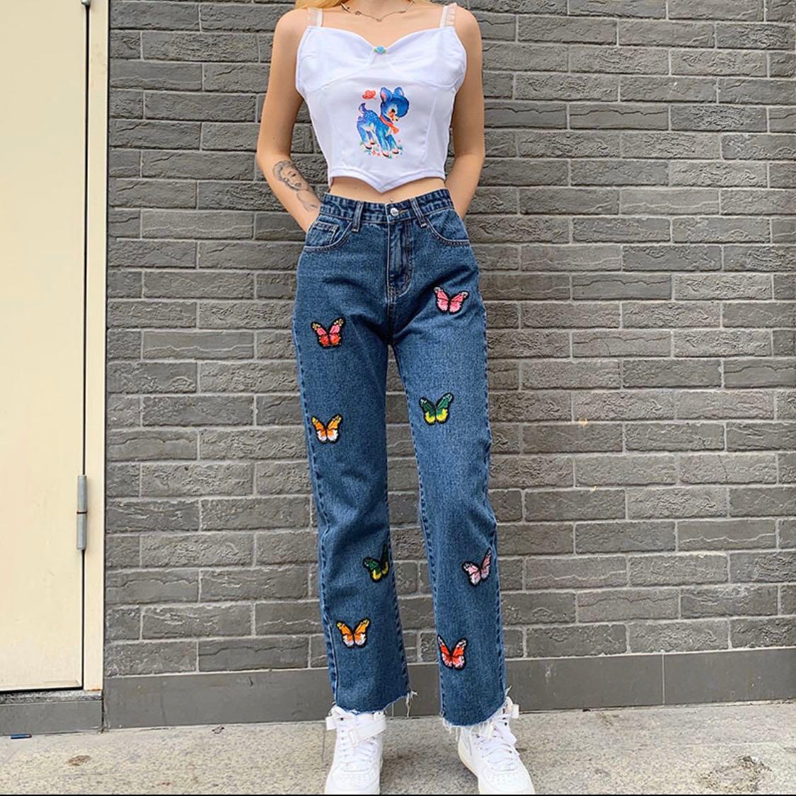 Frayed deals jeans womens