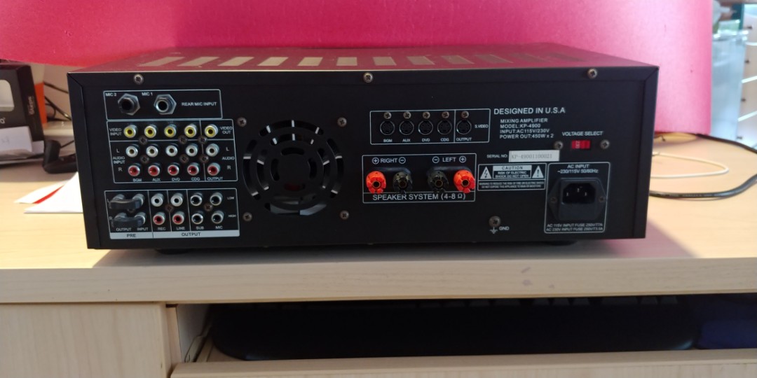 karaoke mixer amplifier speakers